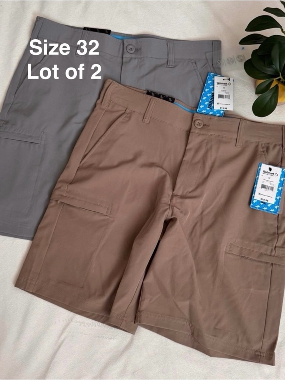 Birdie Bound Men's & Big Men's Cargo Golf Shorts, 9" Inseam,Size 32